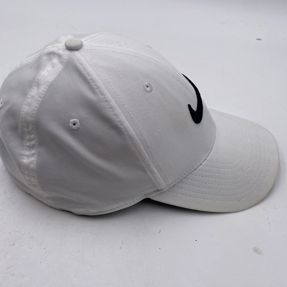 Nike Golf Hat Club Cap M/L SnapBack  White  OSFM Cleaned Drifit See Pics - Picture 7 of 11